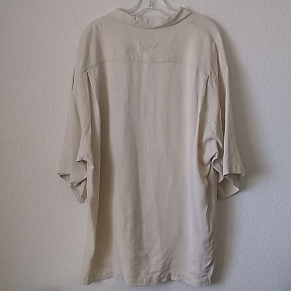 Men's Kahala 100% Silk SS Button Down Shirt xxl - Picture 6 of 6